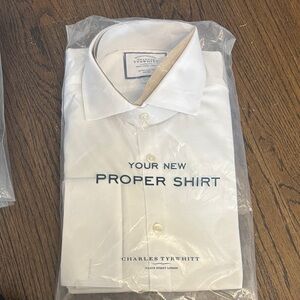 Charles Tyrwhitt Classic White Dress Shirt (French cuff)